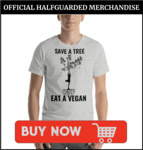 Save a Tree Eat a Vegan T Shirt in Gray