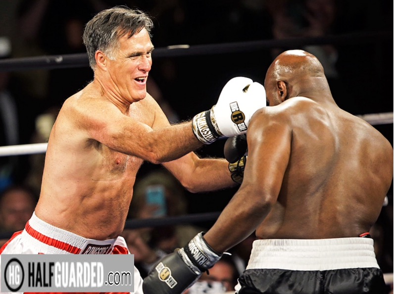 Mitt Romney boxing